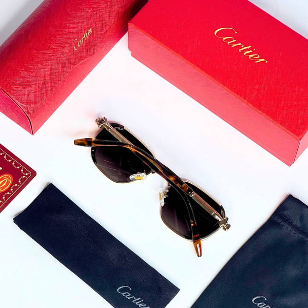 Cartier 2780 gold tiger brown
