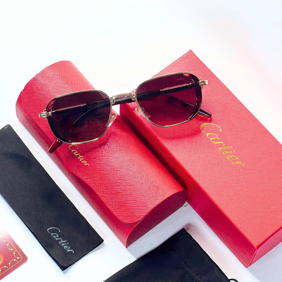 Cartier 2780 gold tiger brown