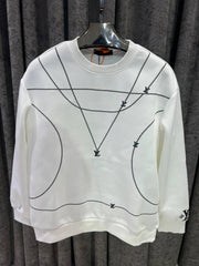 v-uitton imported sweatshirt store article navy blue