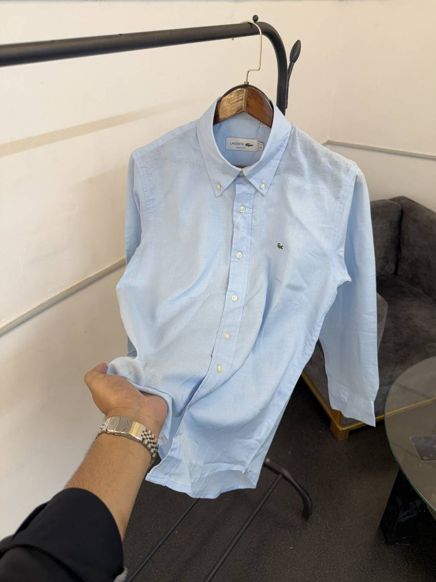 Lacoste sky pure linen fabric imported shirt