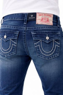 True Religio n Green Shade Boot cut Premium Imported Stretchable lycra fabric Denim with back flap pocket Design 3846