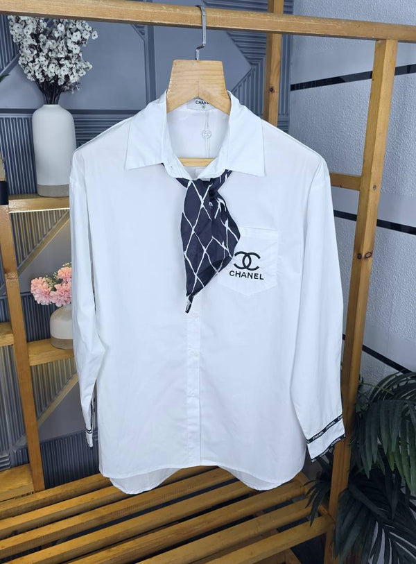CHEN LOGO SHIRT WHITE S137-W