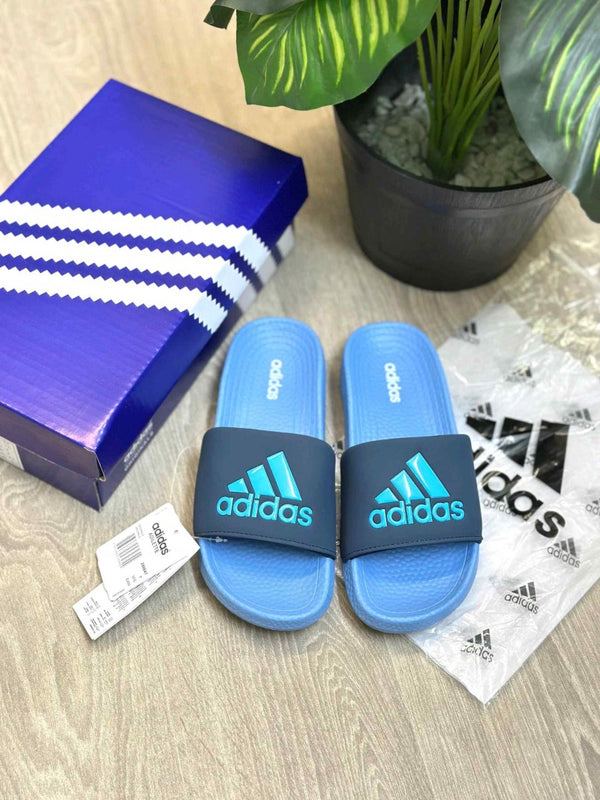 Adidas Hyper Boost Premium Blue Slides SE12