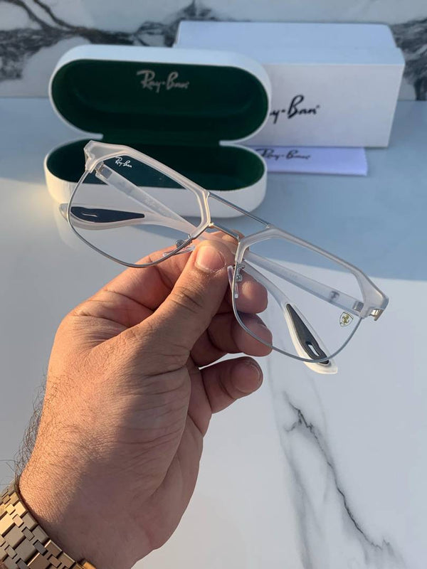 Ray-Ban 04 white plano