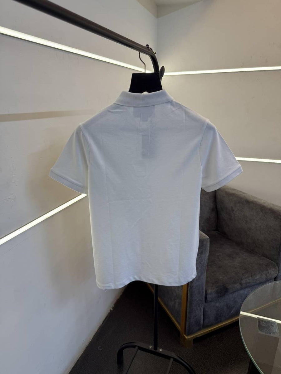 Gucci imported polo tshirt white with pocket
