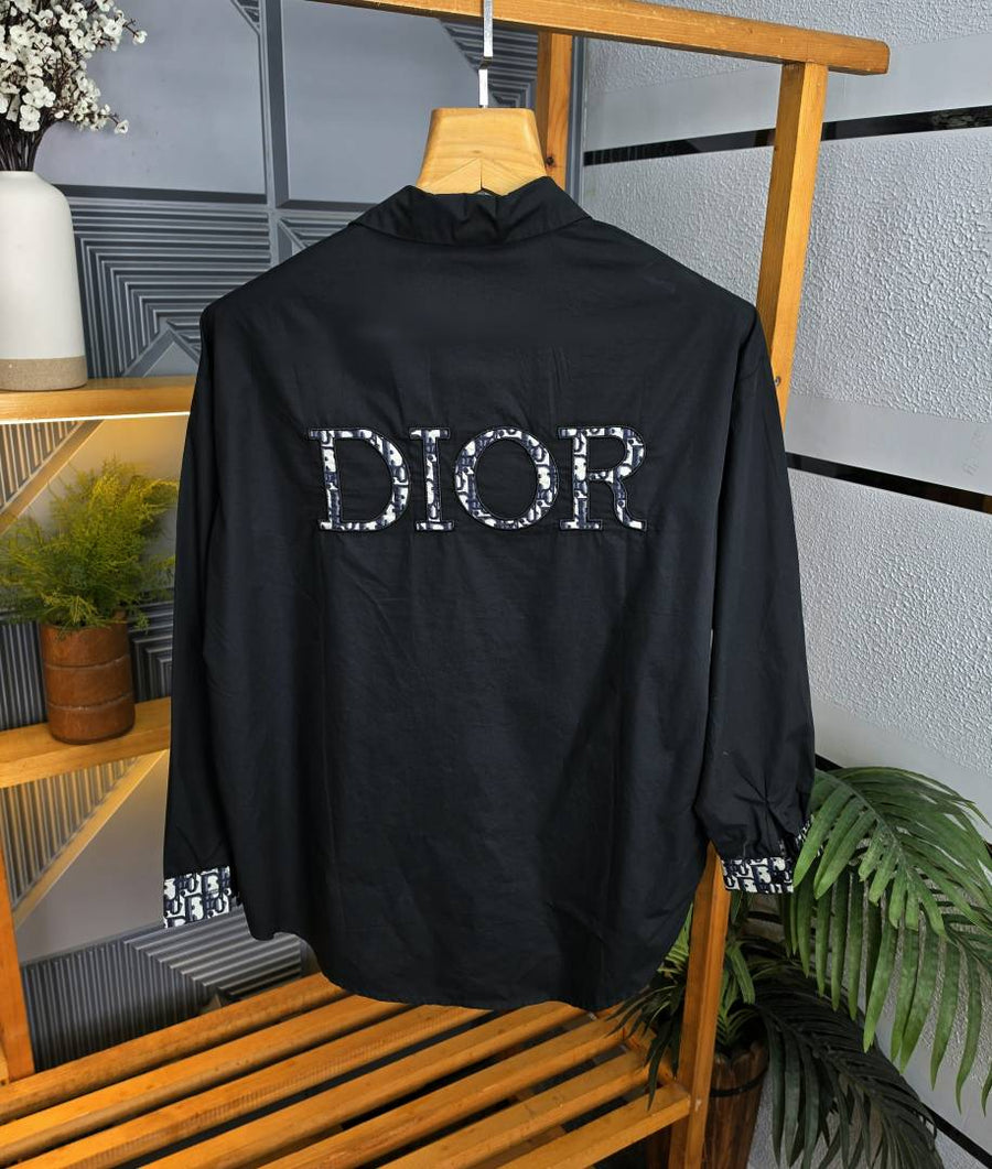 Dio Back Print Shirt Black S110-BK