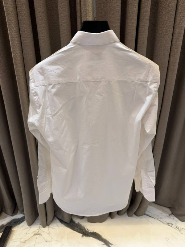 Loewe Chest Logo Full Sleeves Shirt White