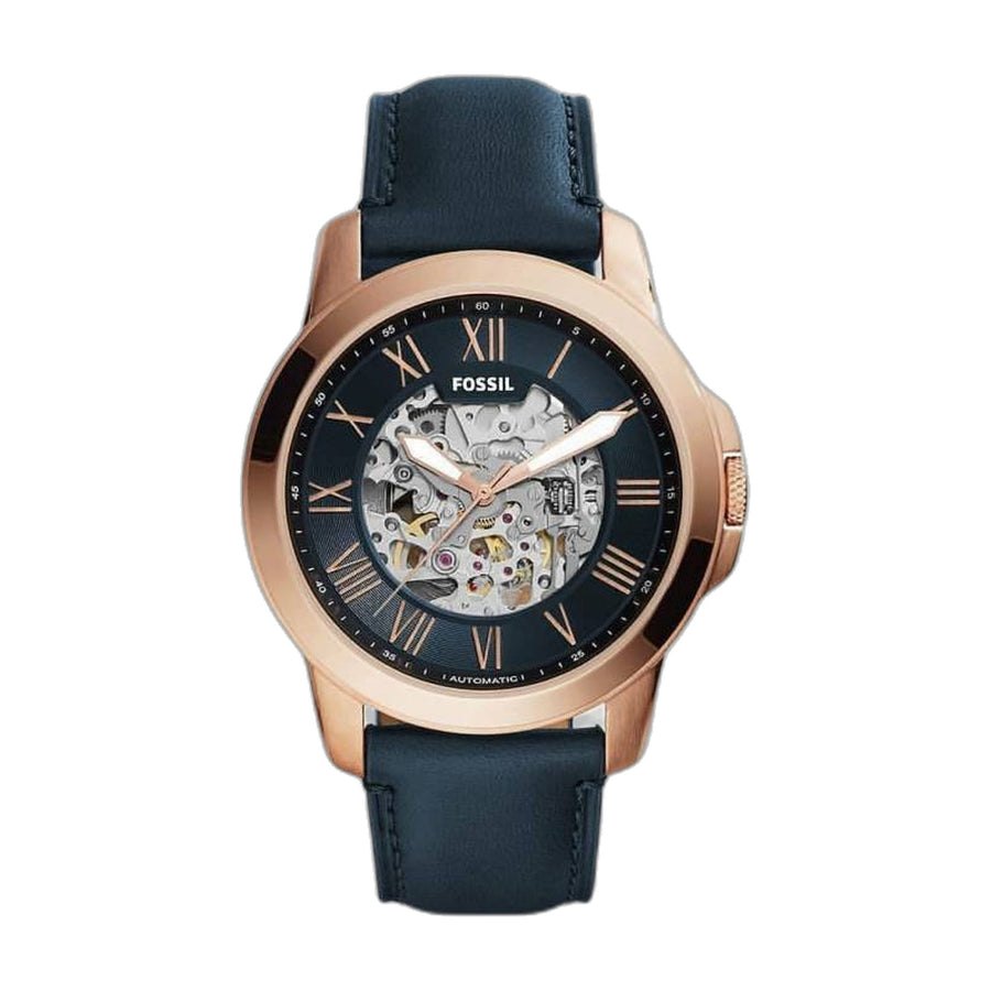 Fossil Grant Automatic blue brown blue