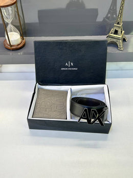 Armani Exchange Wallet & Belt Combo Fa 728