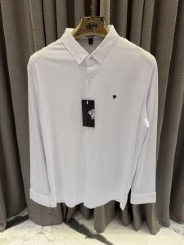 Versace Stichless Imported Korean Lycra Shirt White