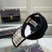 Burberry_BB_black_gold_plain_premium_unisex_cap(with_Safety_Box)