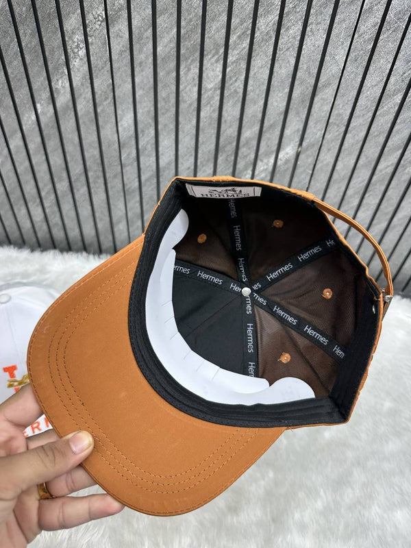 Hermes H Double Logo Tan Premium Unisex Cap