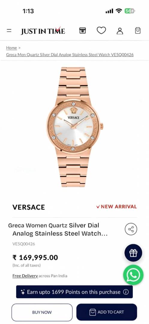 Versace e Watch For Her 771