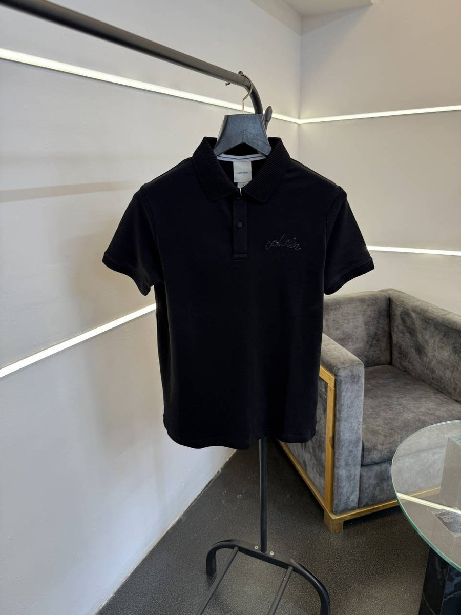 Calvin kline imported polo tshirt black sale