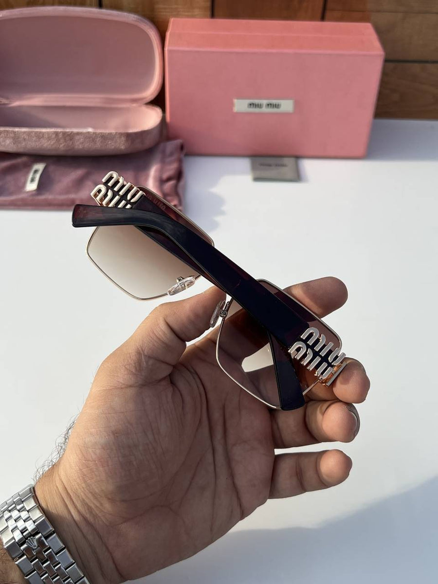 Miu miu 720 gold brown
