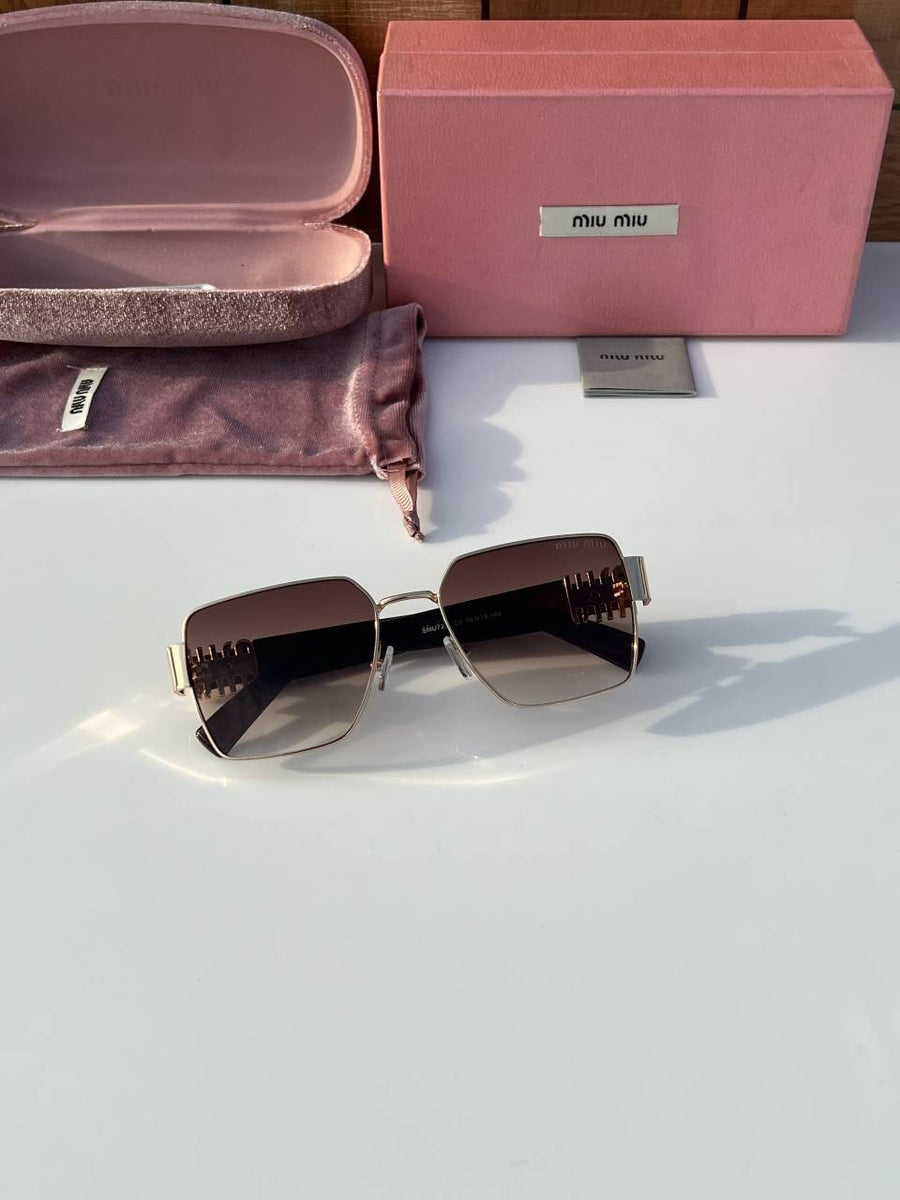 Miu miu 720 gold brown