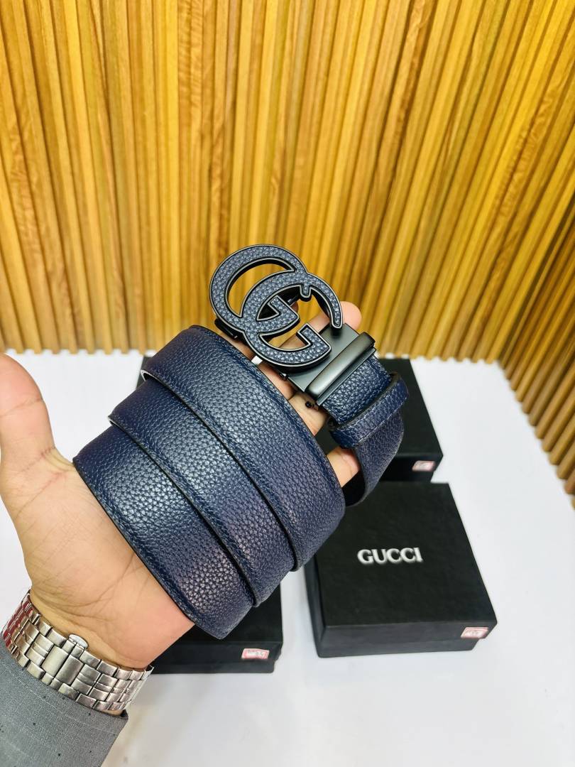 07 GUCHI BLUE PREMIUM QUALITY AUTOMATIC LOCK BELT