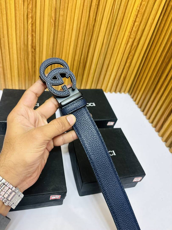 07 GUCHI BLUE PREMIUM QUALITY AUTOMATIC LOCK BELT