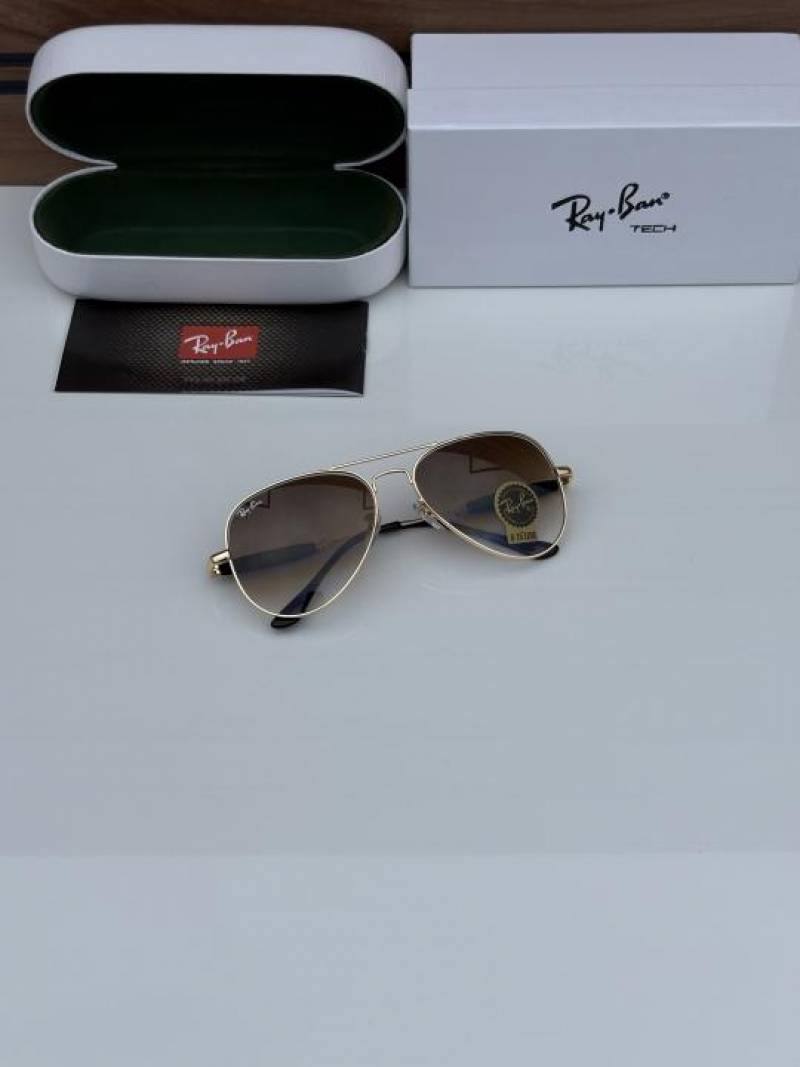 rey ban 3517 gold brown shaded