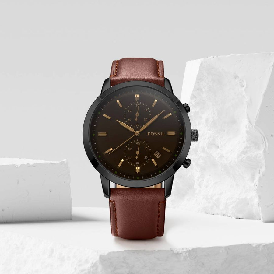 Fossil Townsman Chronograph DarkBrown-Black-Brown