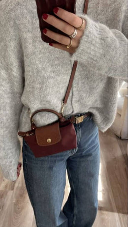 Longchamp LePilage Mini Crossbody Bag With ZipLock Bag & Crossbody Belt