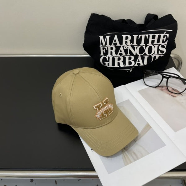 Davis H Sellier Hermez Sand Logo Premium Unisex Cap
