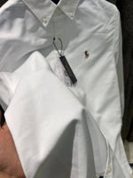 L xAUREN P OLO IMPORTED STORE ARTICLE SHIRT WHITE