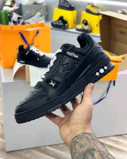 Louis Vuitton Trainer Black Embossed Monogram 1593
