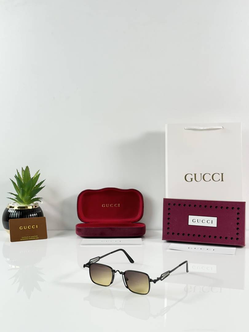 Gucci 96001 Silver Brown Shaded