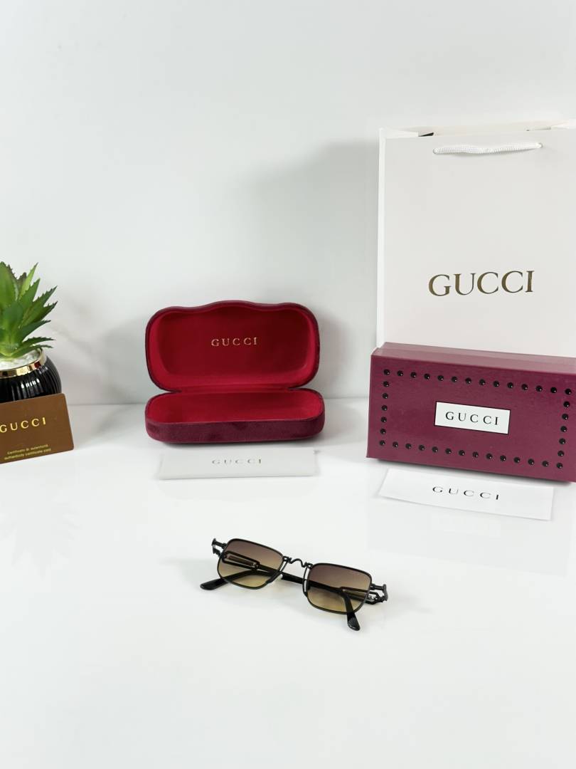 Gucci 96001 Silver Brown Shaded