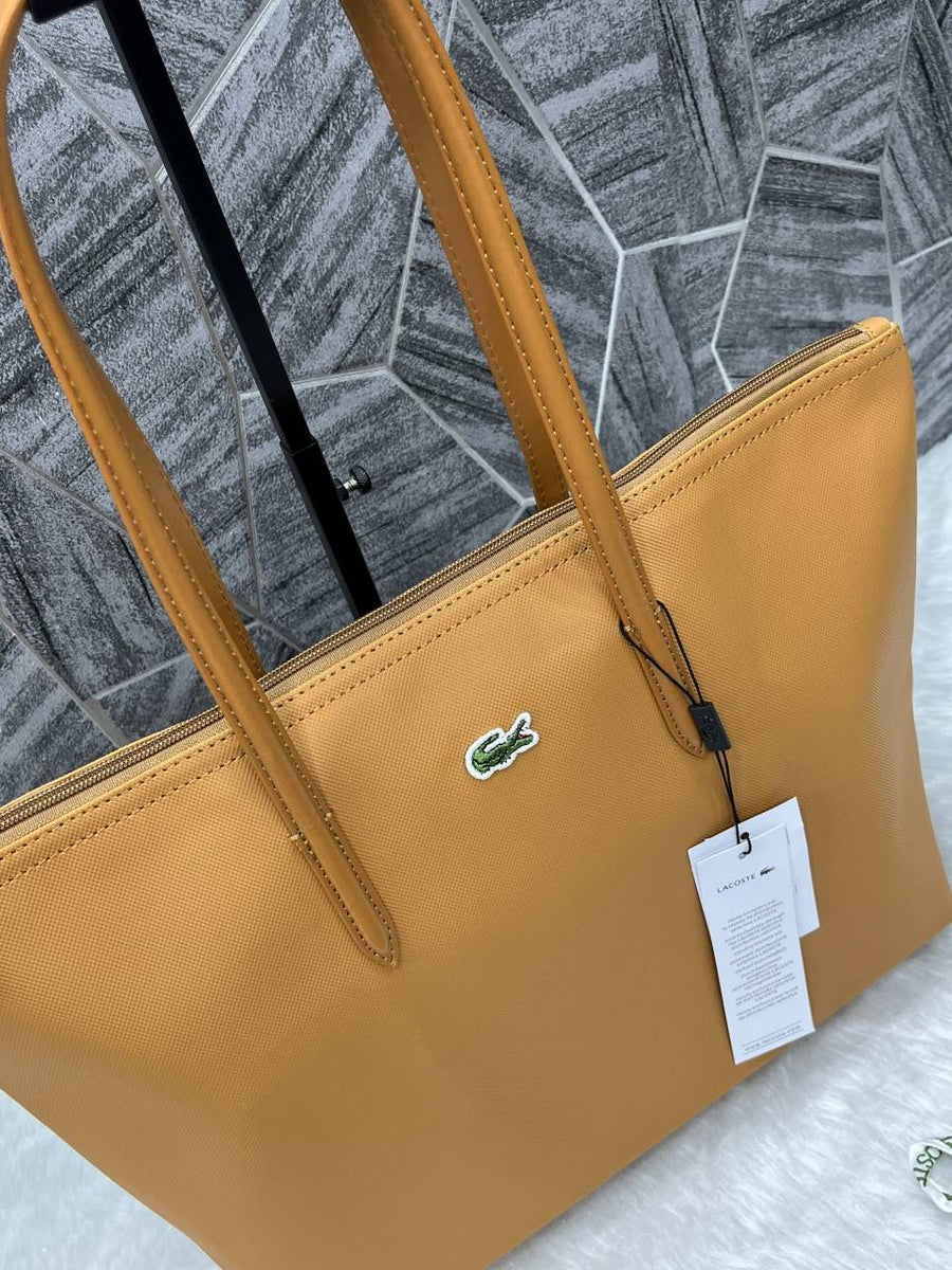Lacoste_Leather_Tote_Tan_Premium_With_Original_Packing