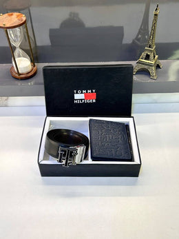 Tommy Hilfigar Blue Belt & Wallet Combo Fa 721