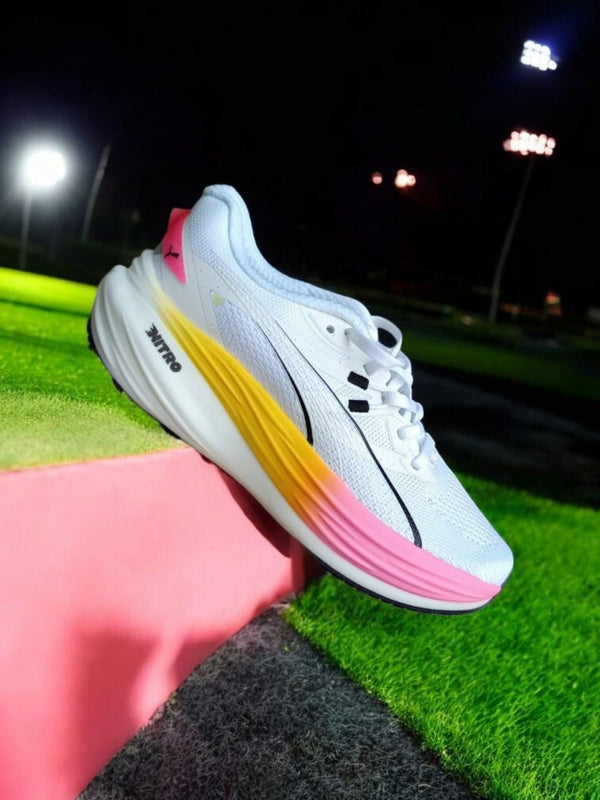 Puma Womens Deviate Nitro 3 White Orange 1797