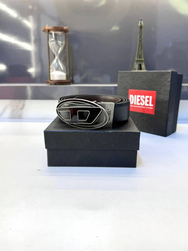 Diesel Grey Reversible Belt Fa 498