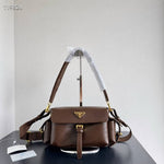 Prada CB Coffee Explore Leather Shoulder Bag With Original DustCover & CarryBag