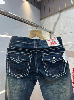 True Religio n Straight Fit Premium Imported Stretchable lycra fabric Denim with back flap pocket Design 3711