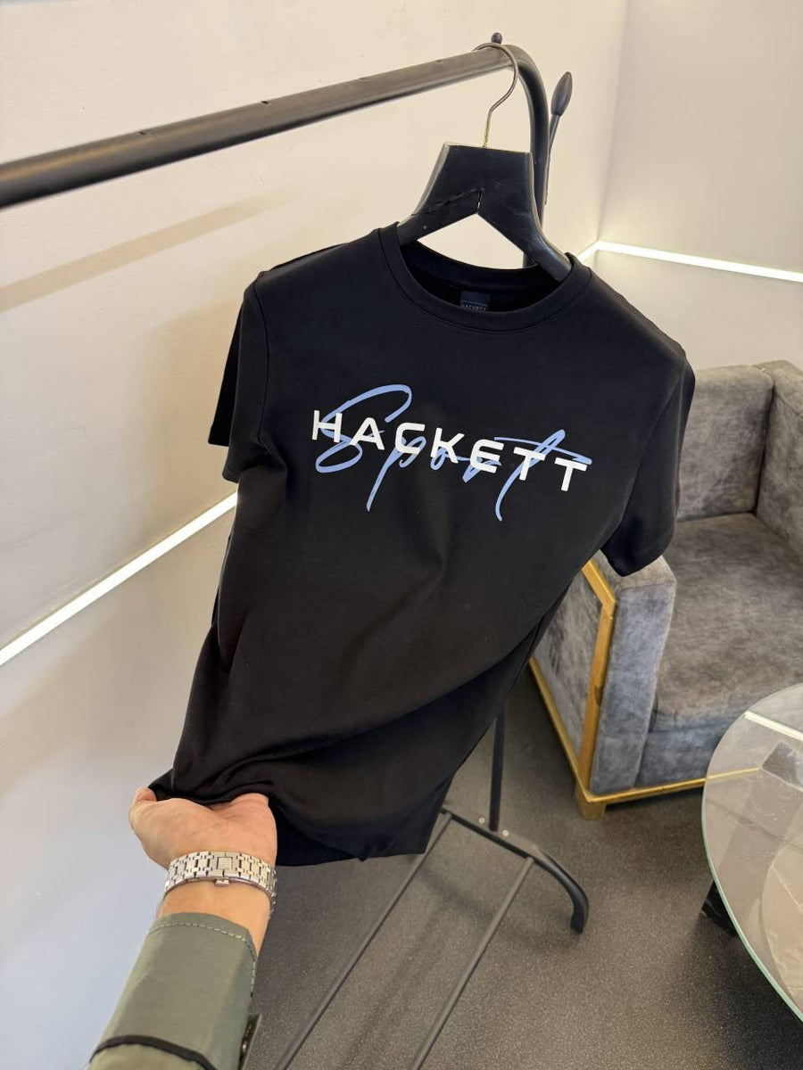 Hackett black imported round neck tshirt