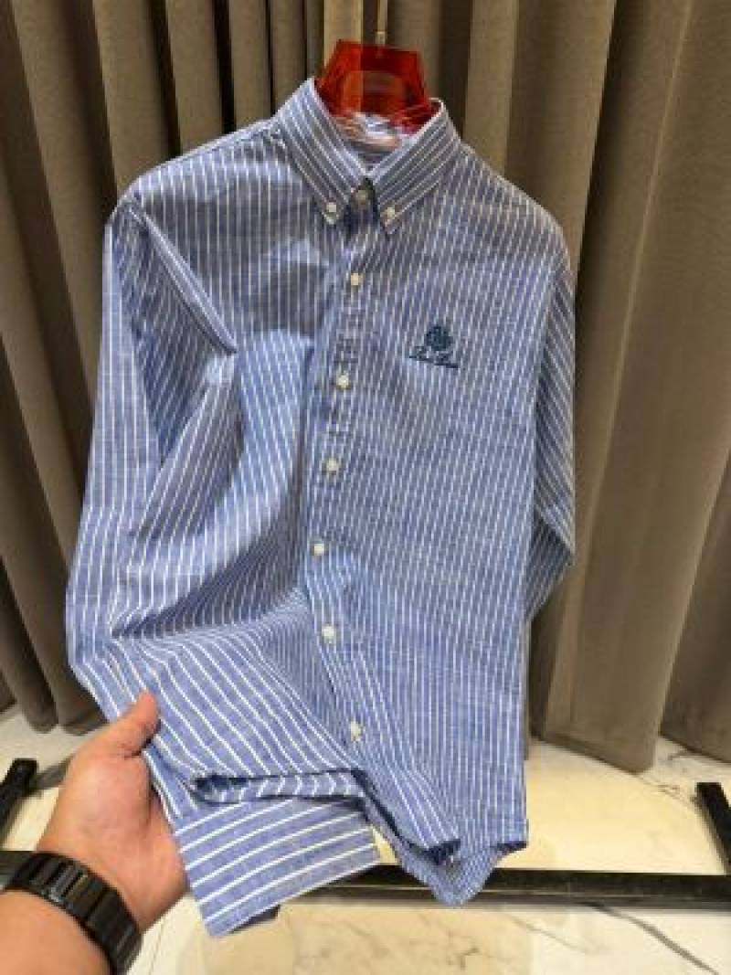 Lorro Pianna Lining Full Sleeves Shirt Blue