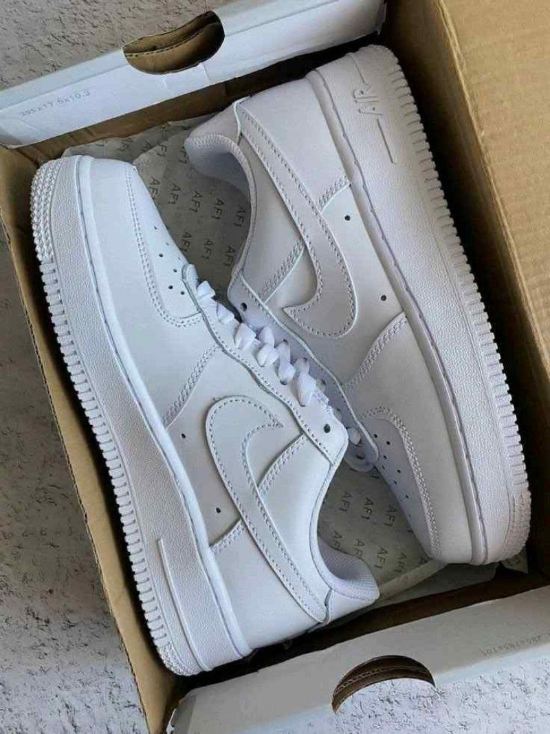 Airforce 1 White Pure Leather Ua Quality womens 1075