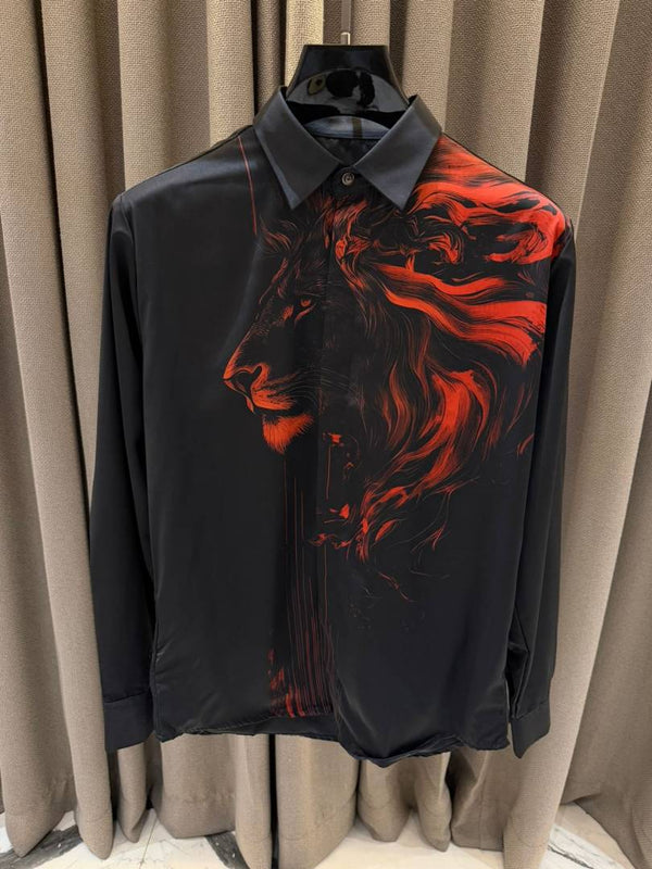 Gucci Japan Fabric Full Sleeves Shirt Black