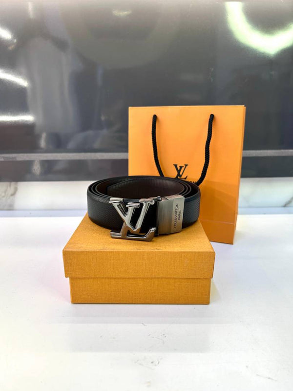 Lv_Loui Black Reversible Belt Fa 201