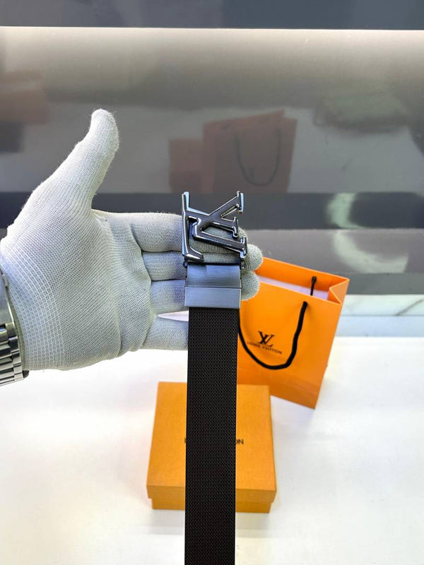 Lv_Loui Black Reversible Belt Fa 201