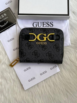 Guess 001 Gray Mini Wallet With Original Box Dust Cover Card Premium Packaging