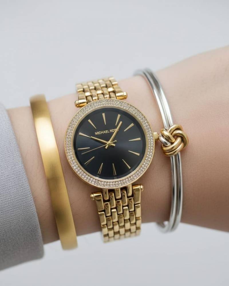 Michael Kors Darci Gold-Black