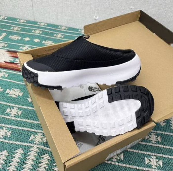The North Fasee Never Stop Mule Black White style idea