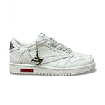 Nike Air Jordan1 Low Travis LV White Silver