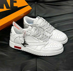 Nike Air Jordan1 Low Travis LV White Silver