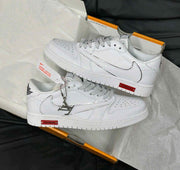 Nike Air Jordan1 Low Travis LV White Silver