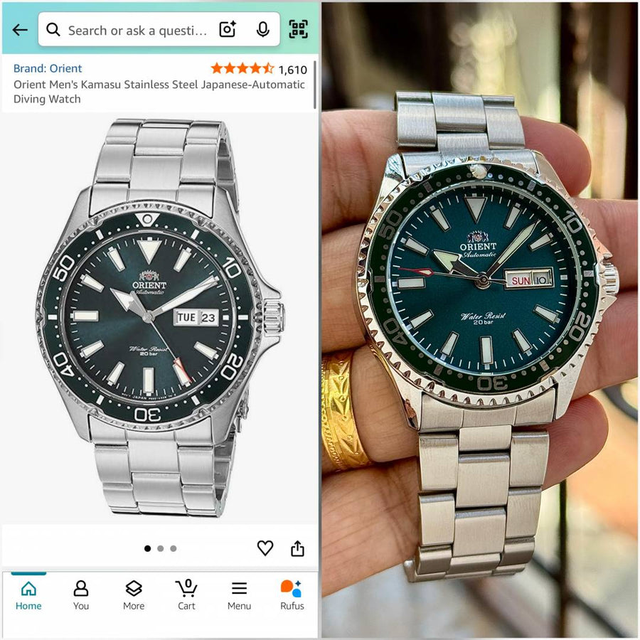 Orient Kamasu Mako RA-AA0004E Automatic silver -green