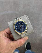 Seiko Chronograph 10 Bar SSB377P1 Tuton Blue